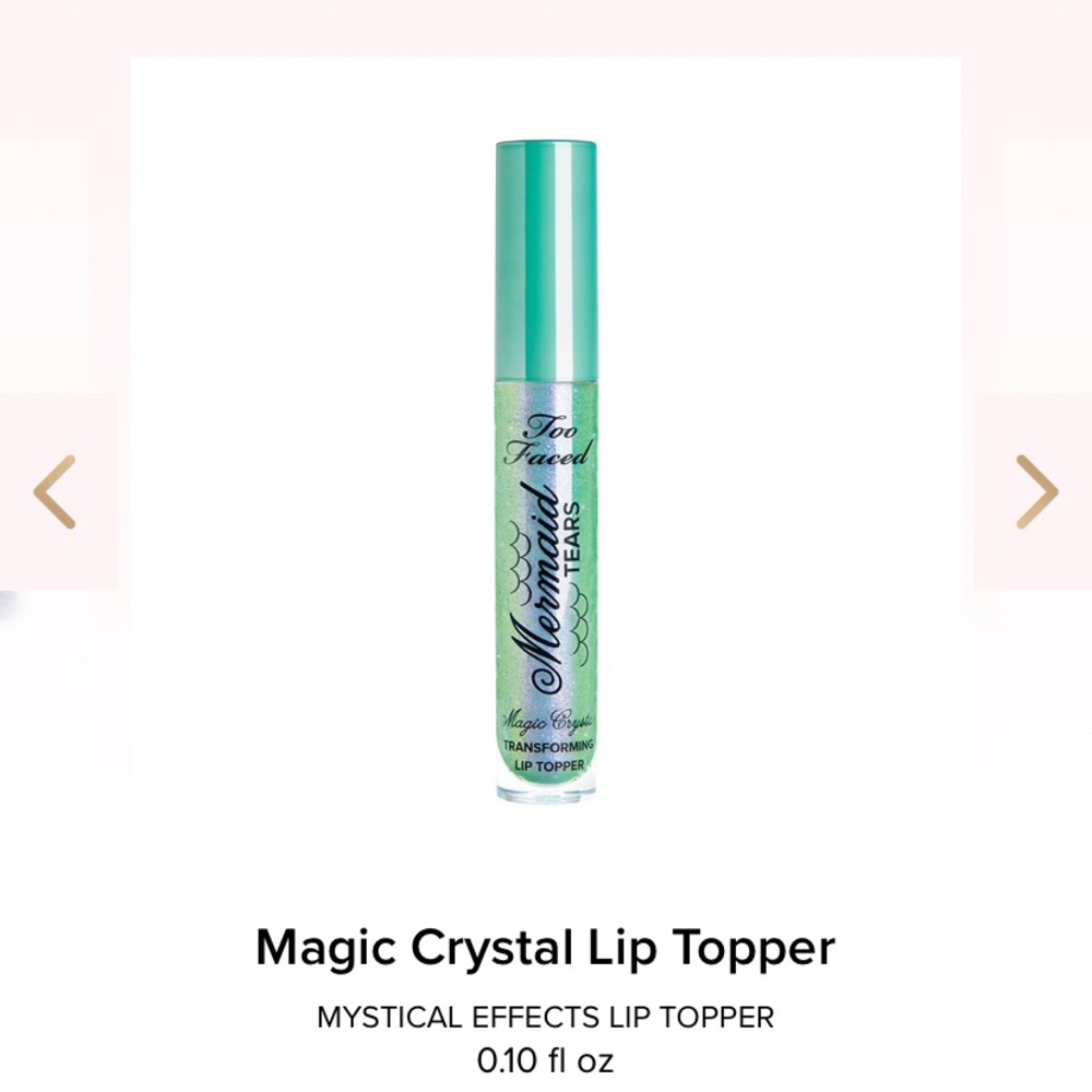 Too faced mermaid tears lip topper